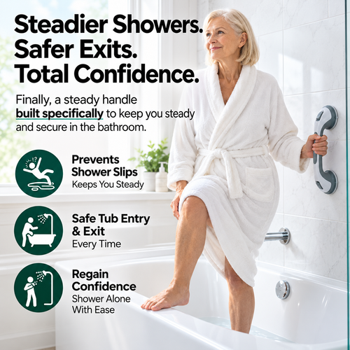 SupportHandle™ 2026 : SecureGrip Shower Handle